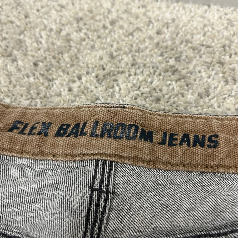 Duluth Trading Flex Ballroom Jeans Men's 44X30 Black Denim‎ Relaxed Fit Outdoor